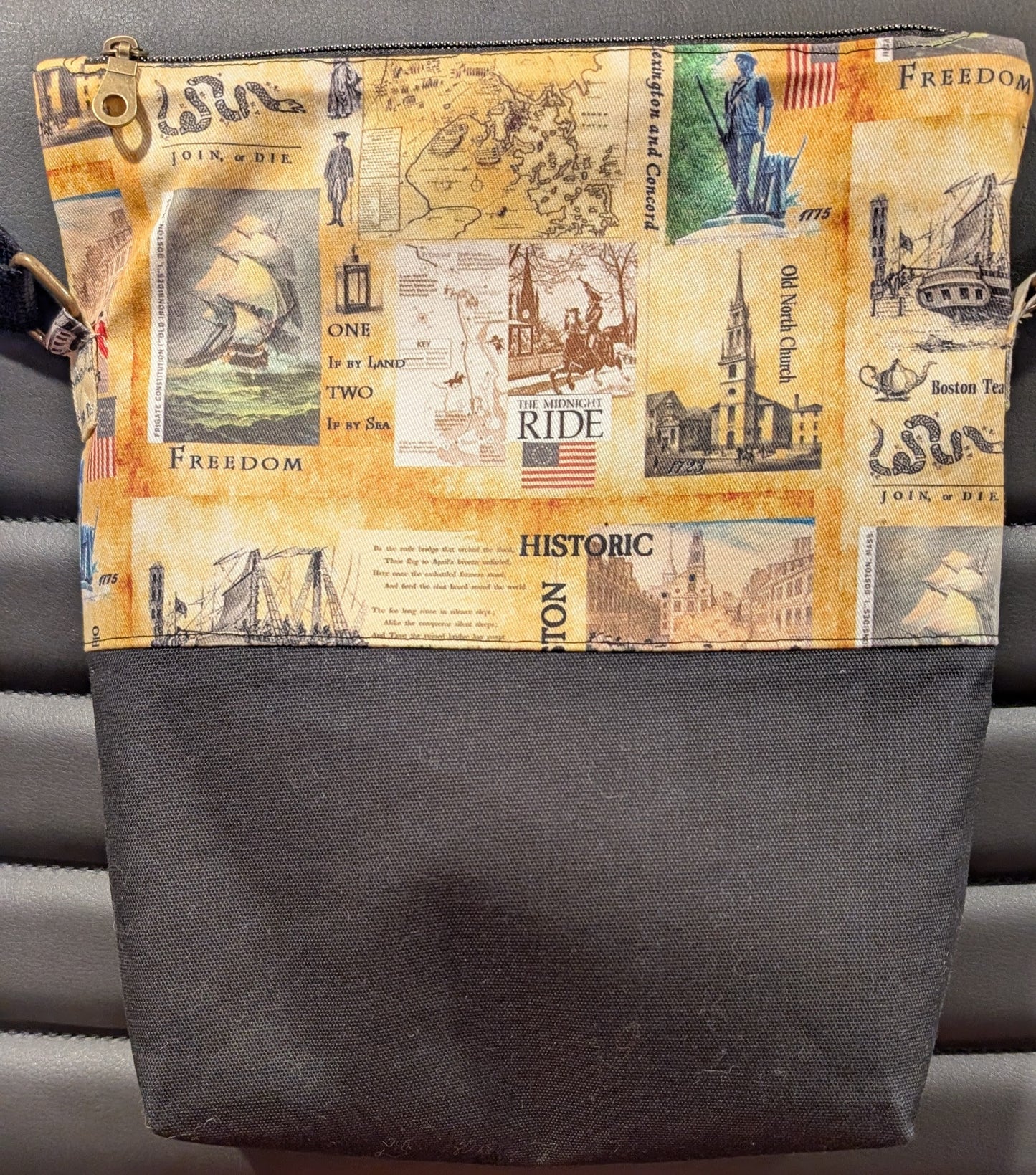 American Revolution Freedom Trail Collage Crossbody Bag