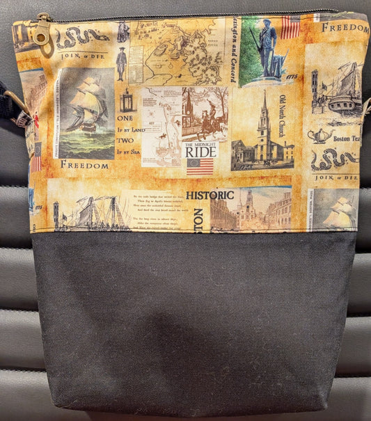 American Revolution Freedom Trail Collage Crossbody Bag