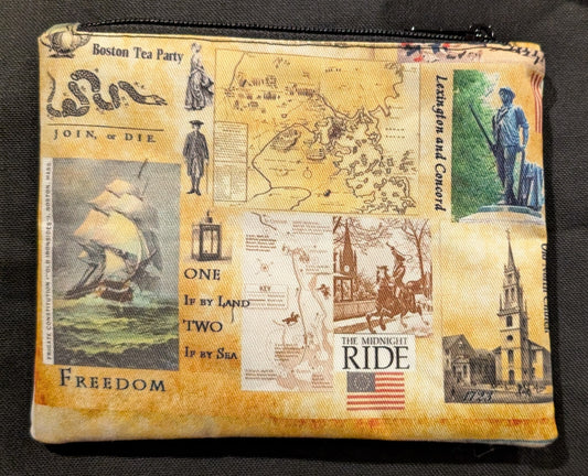American Revolution Freedom Trail Collage Pencil Case/Purse