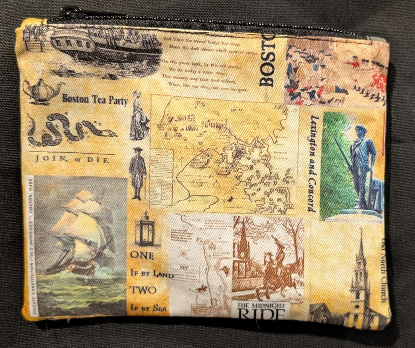 American Revolution Freedom Trail Collage Pencil Case/Purse