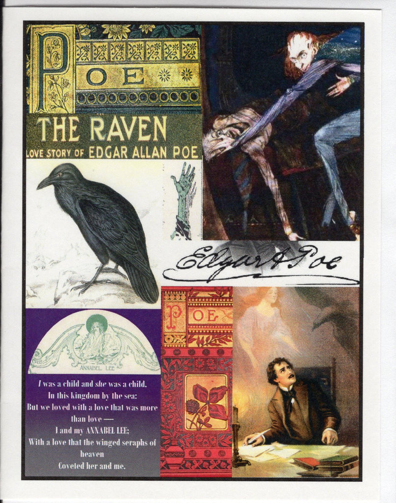 Edgar A. Poe Collage Note Card