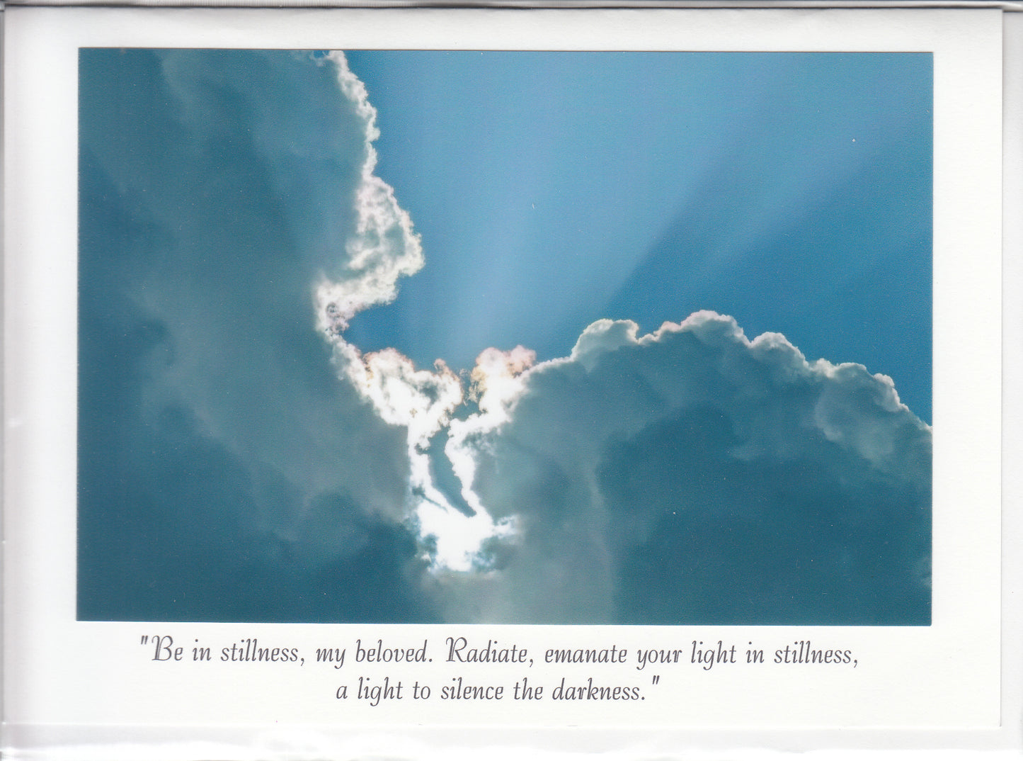 "Radiate, emanate your light" Channeled Angel Message Card