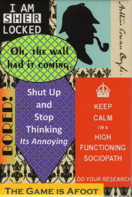 SHERLOCK QUOTES Magnet-custom : 2 x 3"