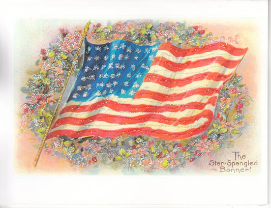 The Star-Spangled Banner! Glitter Card
