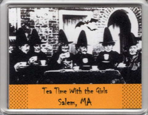 Tea Time w/The Girls Magnet-custom image : 3.5 x 2.75