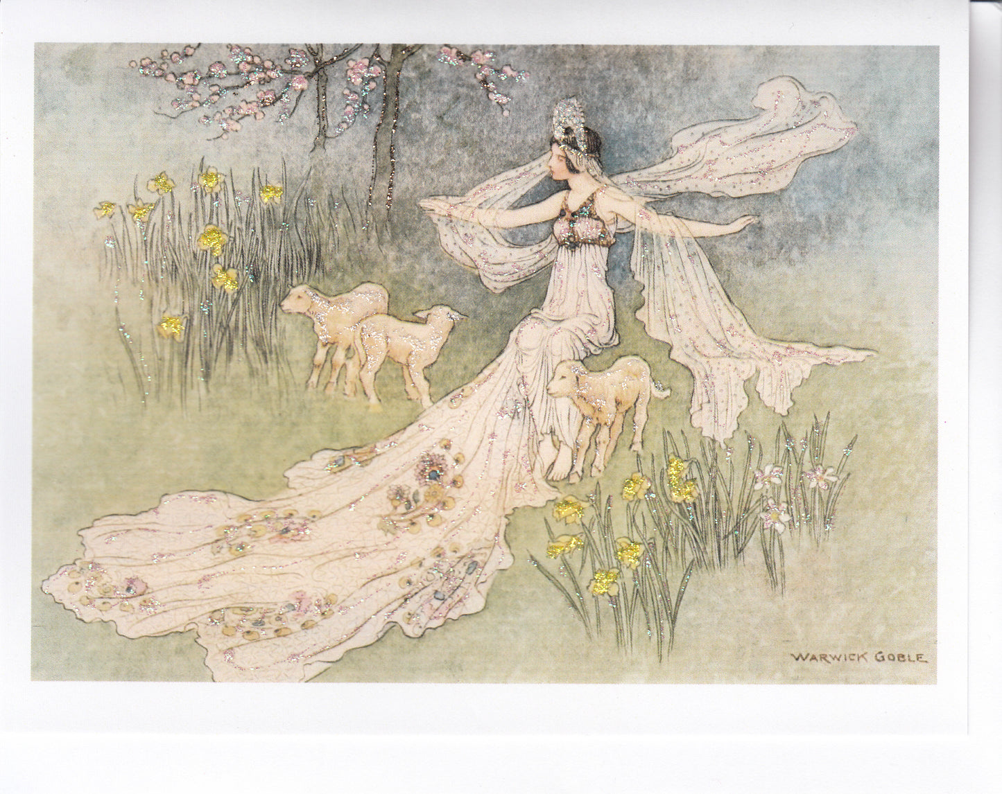 The Fairy Coquette Glitter Card