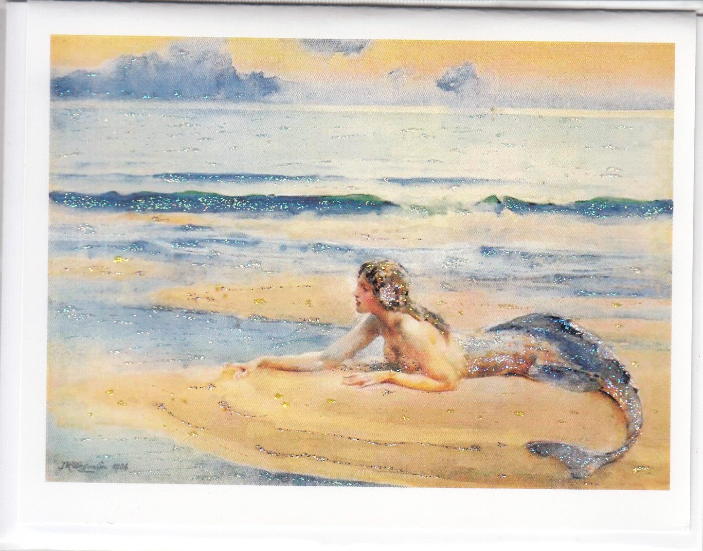 The Mermaid Glitter Card
