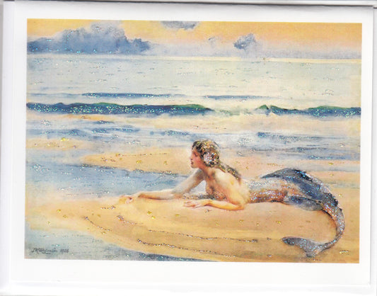 The Mermaid Glitter Card