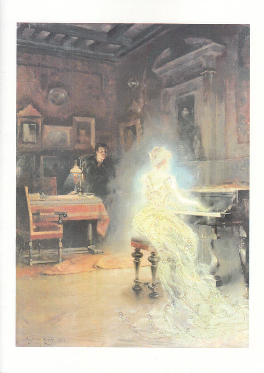 The Spirit Recollection Glitter Card: 5x7 blank