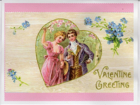 Valentine Greeting ~ Regency Glitter Card