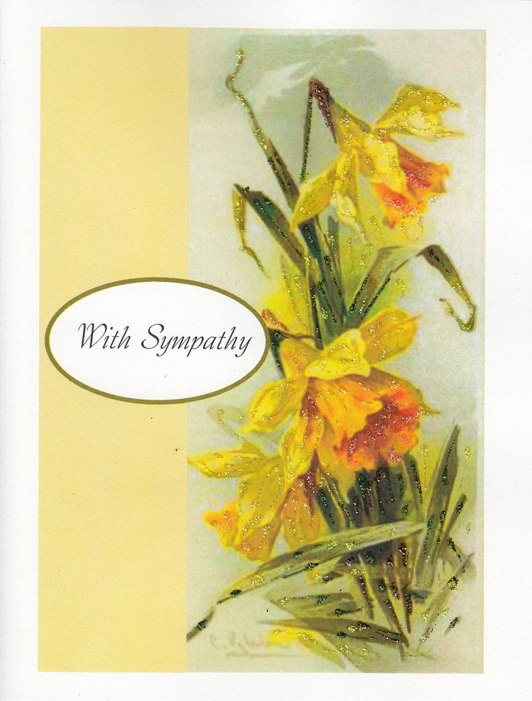 With Sympathy...Yellow Daffodils Card