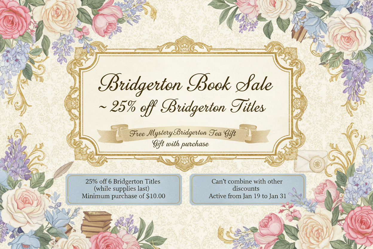 Bridgerton Book Sale Banner