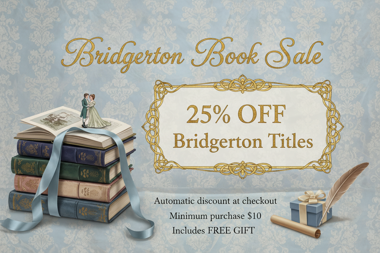 Bridgerton Book Sale Banner