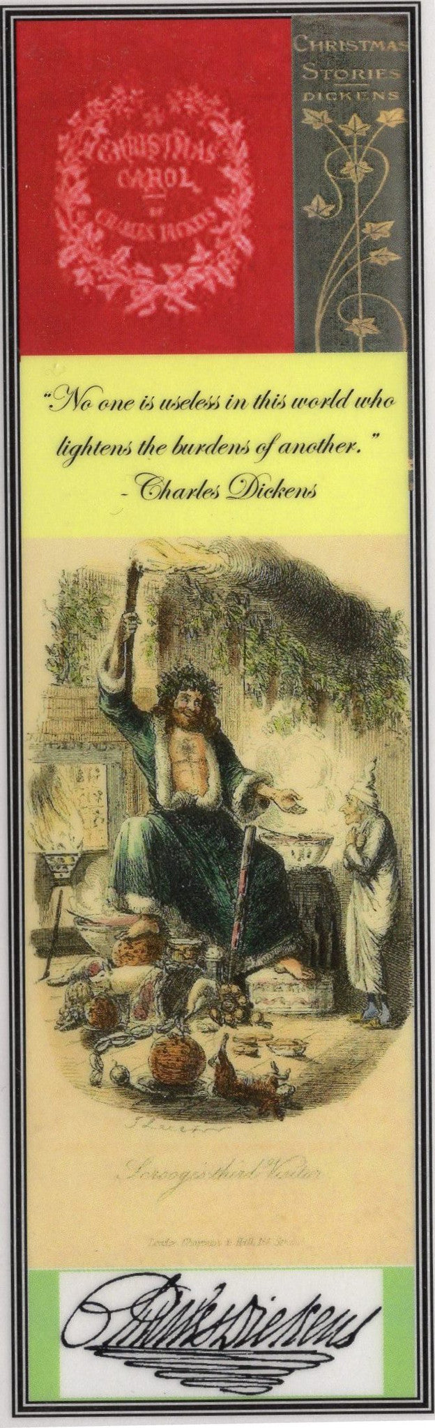 Dickens Christmas Carol Collage Bookmark