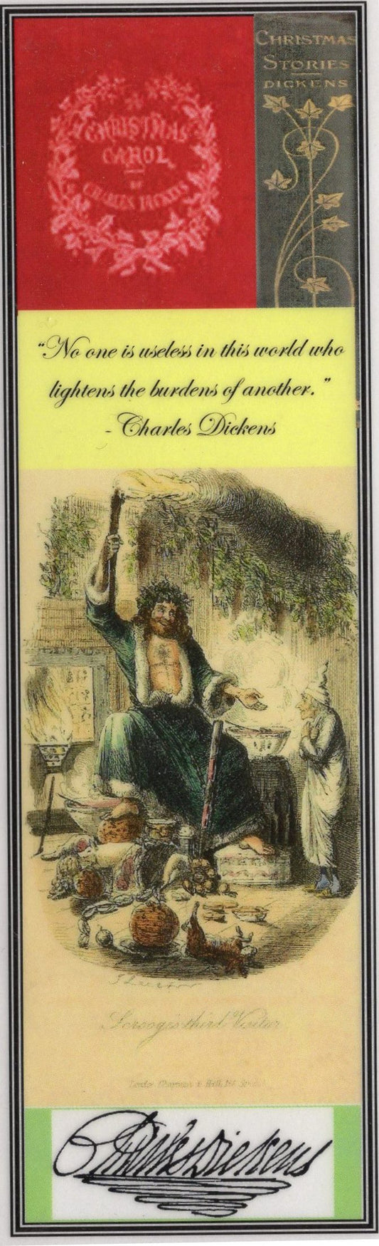 Dickens Christmas Carol Collage Bookmark