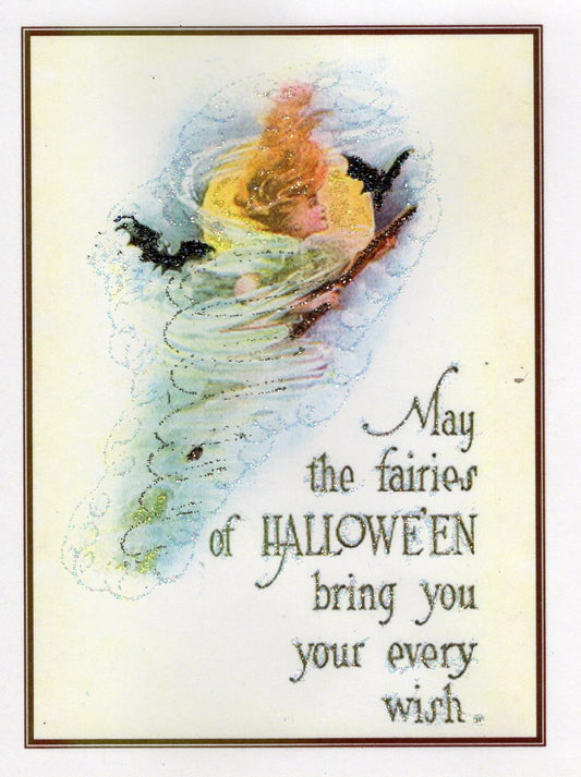 Fairies of H'Ween Wish Glitter Card