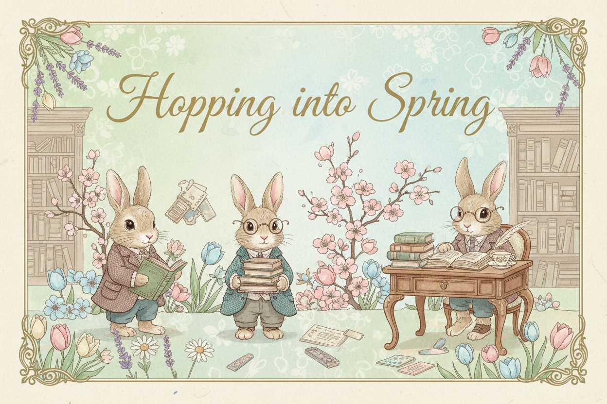 Hopping into Spring Banner