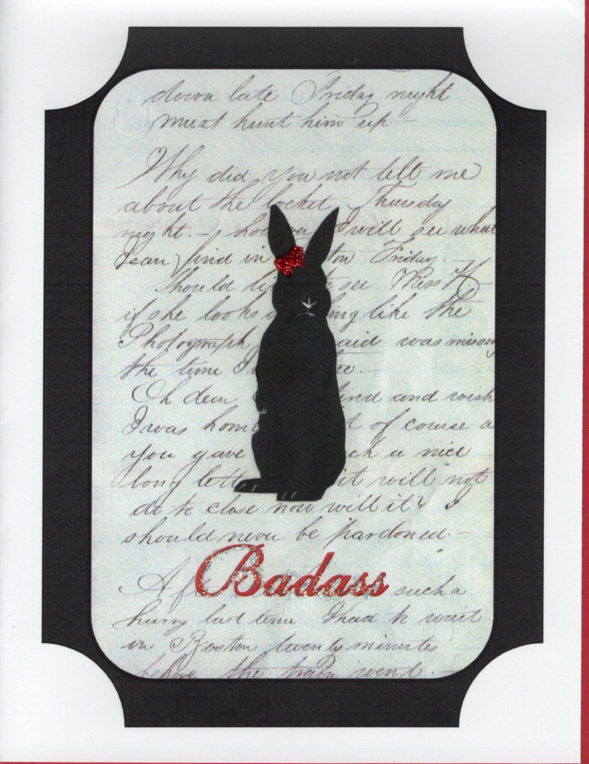 Miss Abbie BADASS Glitter Card