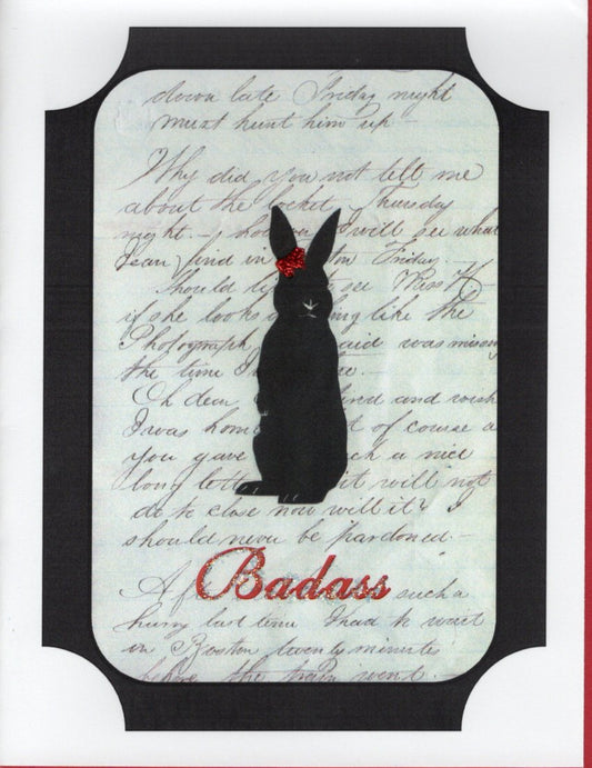 Miss Abbie BADASS Glitter Card