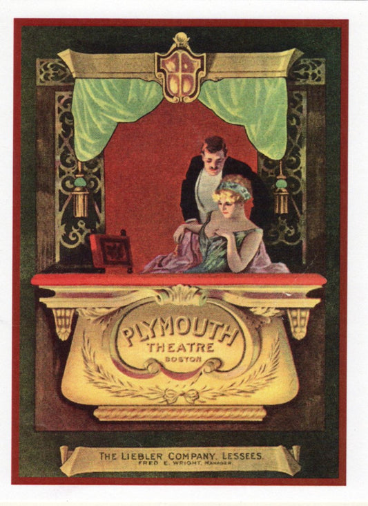 Plymouth Theatre Playbill Card