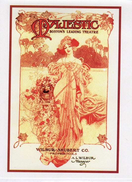 Majestic Theatre Playbill Card