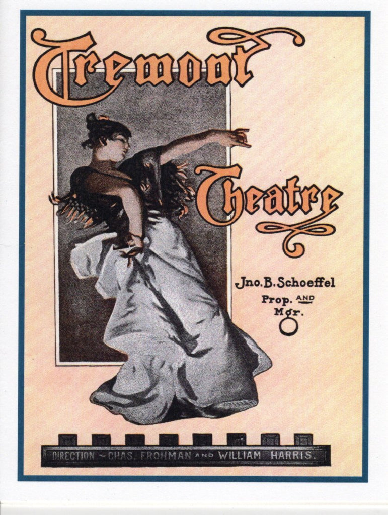 Tremont Theatre Playbill Card