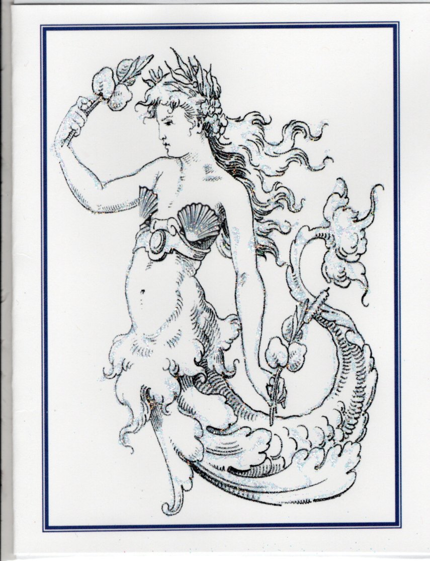 Siren of the Sea Glitter Card