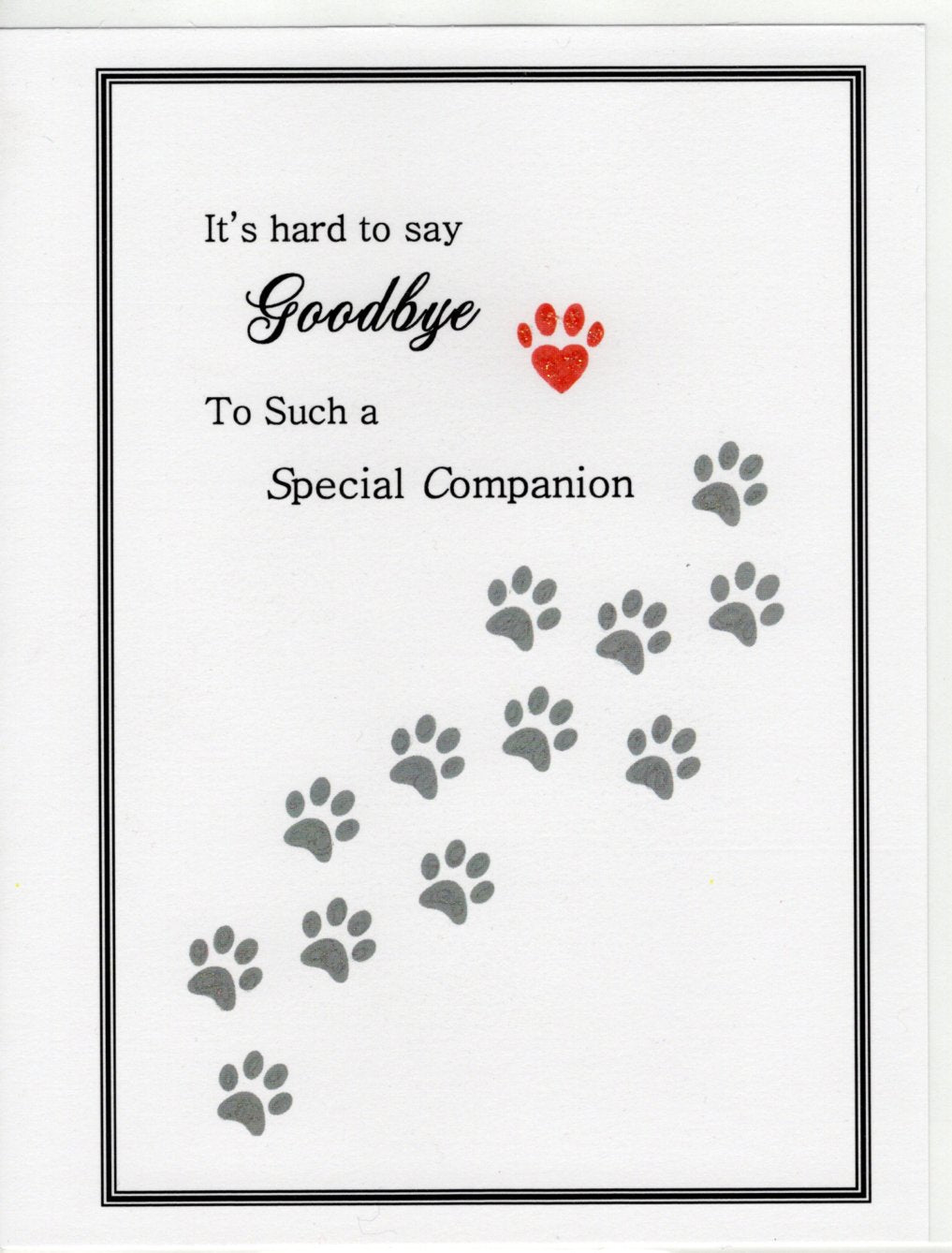 It's Hard to Say Goodbye to Such a Special Companion Card
