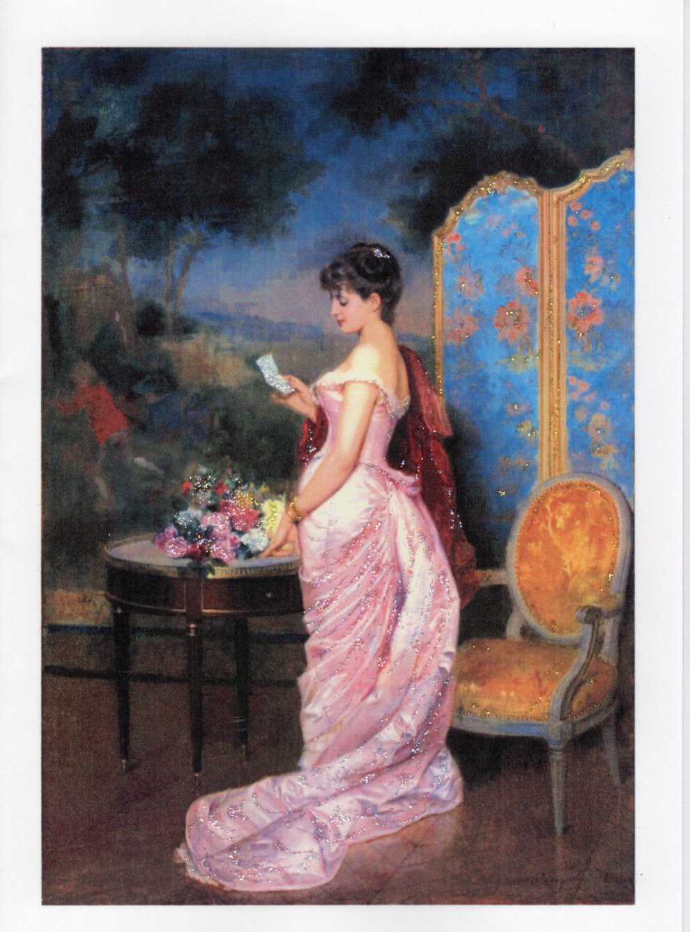The Love Letter ~ Glitter Card