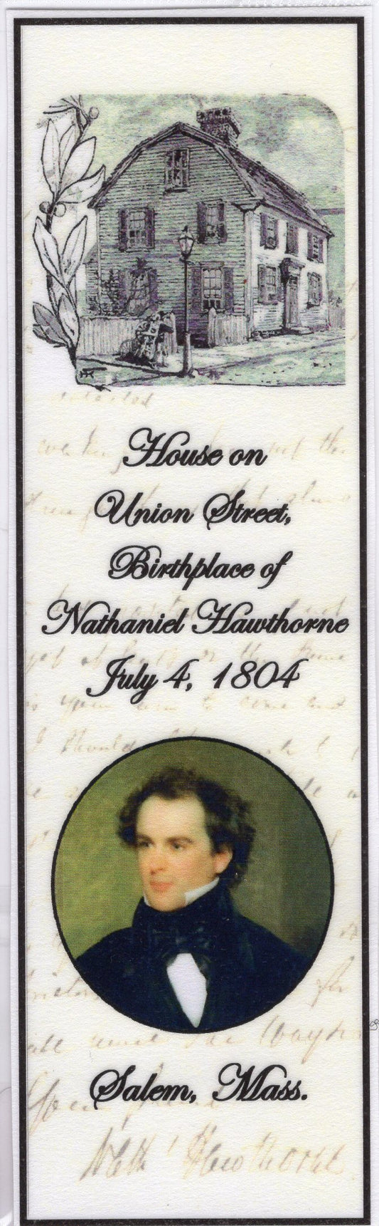 Nathaniel Hawthorne's Birthplace Bookmark