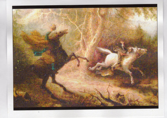 Legend of Sleepy Hollow Glitter Card