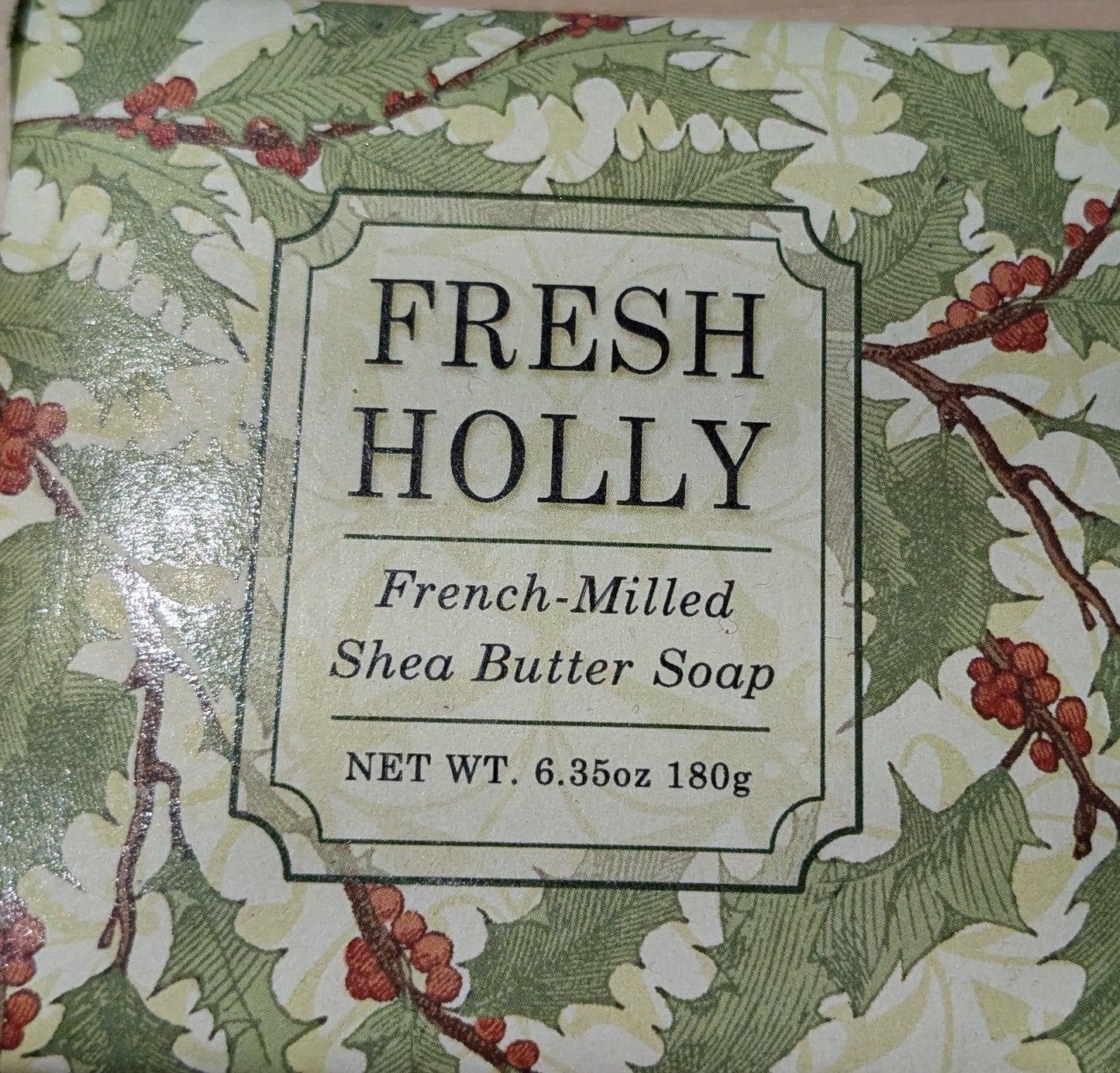 Fresh Holly Square Wrap Soap-6.35 oz