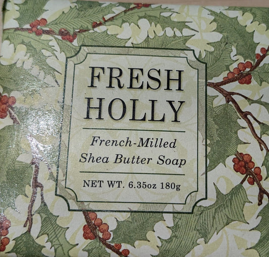Fresh Holly Square Wrap Soap-6.35 oz