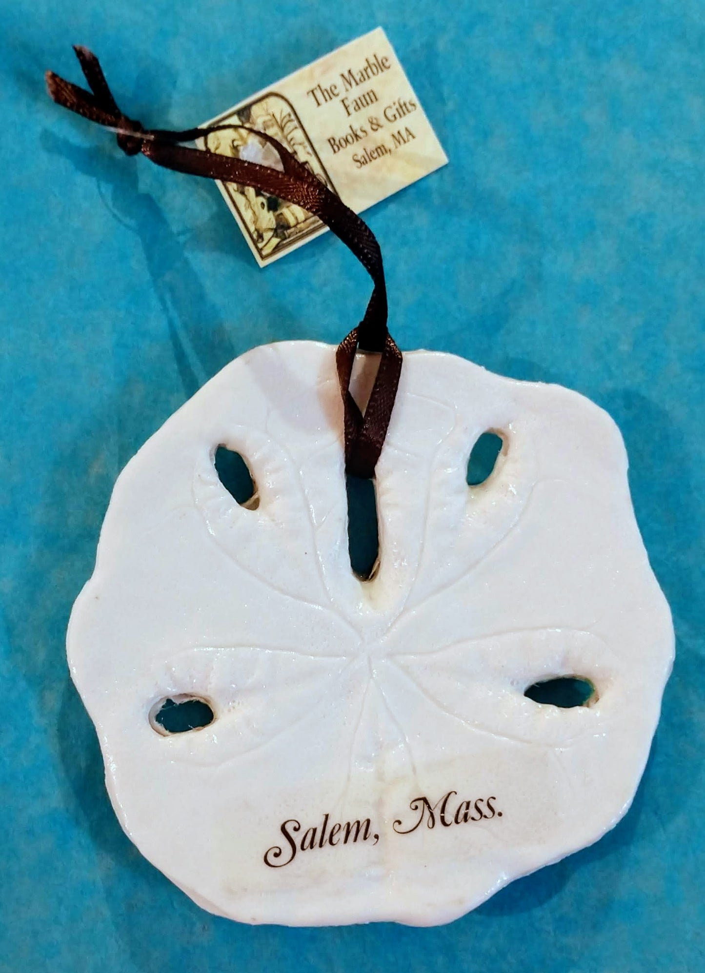 Under the Sea Mermaid Glittered "Sand dollar" Ornament