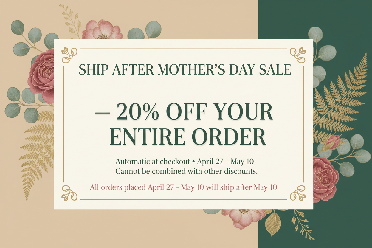 Ship After Mother's Day Sale Banner