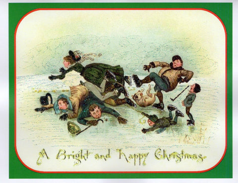 A Bright and Happy Christmas ~ Ice Skaters