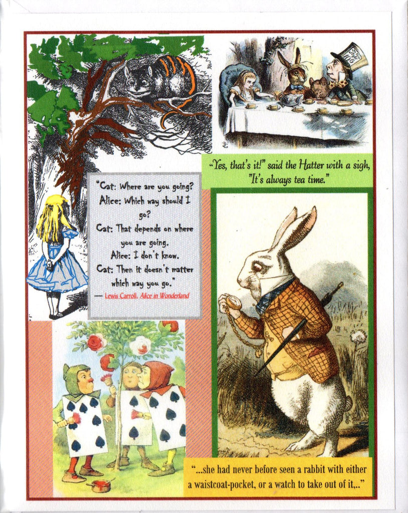 Alice in Wonderland Note Card