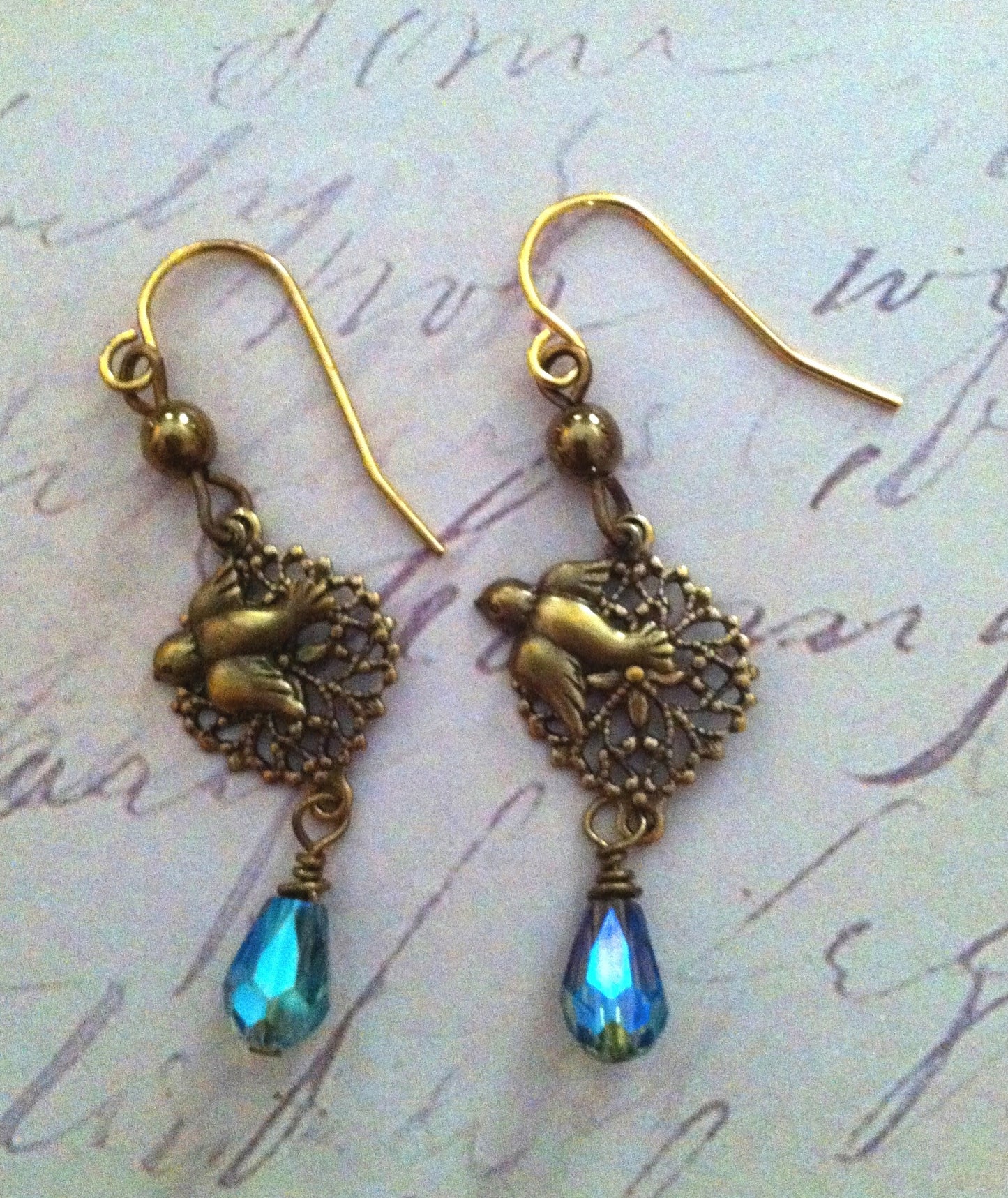 Morning Glory Crystal Earrings