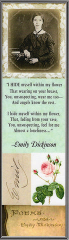 Emily Dickinson Collage Bookmark