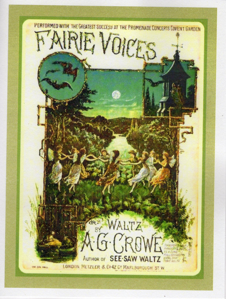 Fairie Voices Waltz Glitter Card