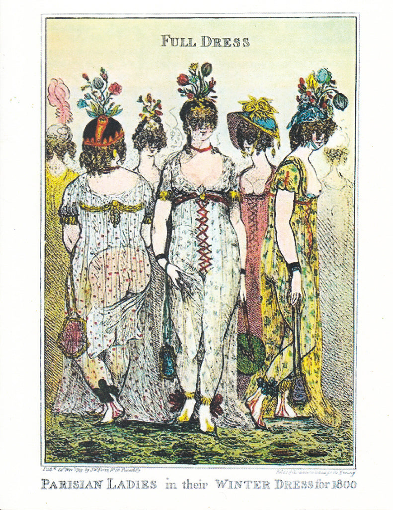 "Full Dress" Parisian Ladies Note Card