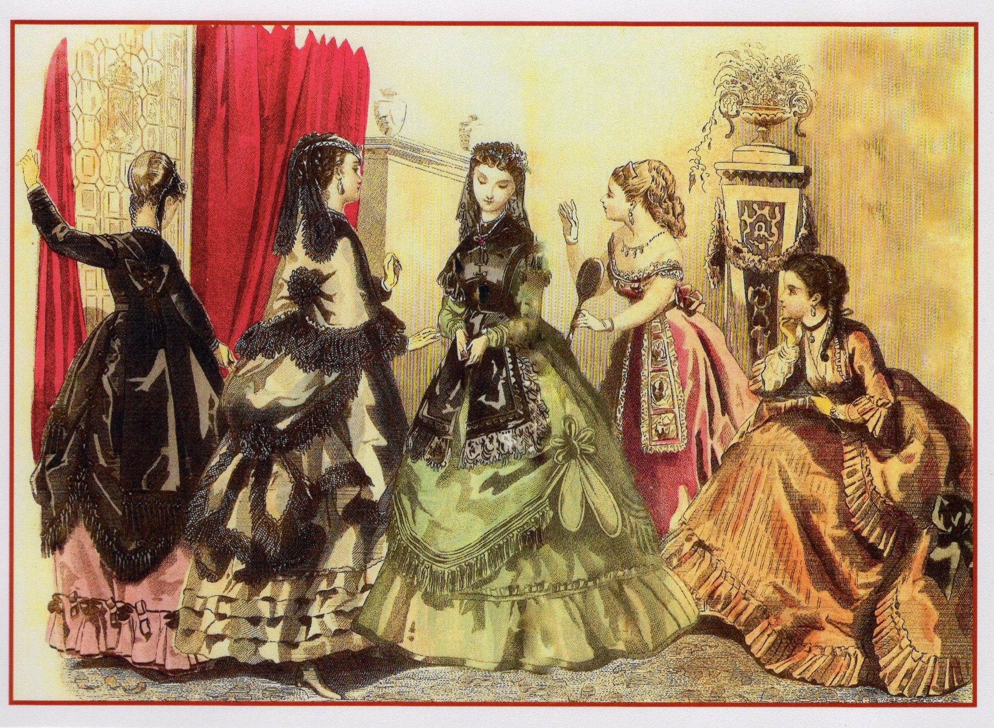 1860s Fashion Print Reprint – The Marble Faun Books & Gifts