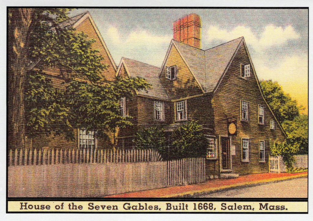 House of the Seven Gables Postcard Note Card