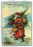 Santa Christmas Card Bundle ~ 10-Card Pack