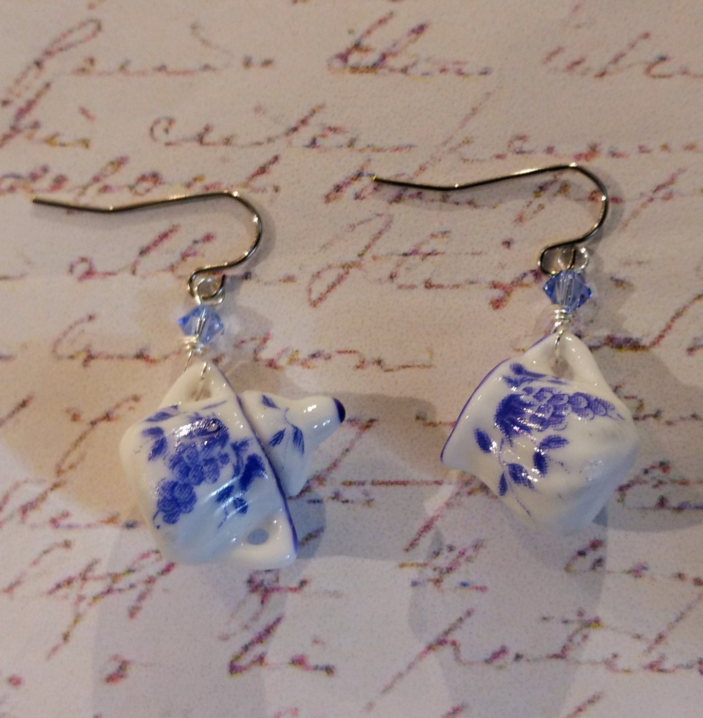 Blue & White Sugar Bowl & Creamer Earrings