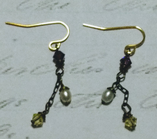Emily Dickinson Drop Earrings