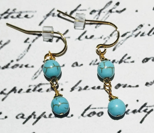 Jane Austen's "Turquoise" Earrings