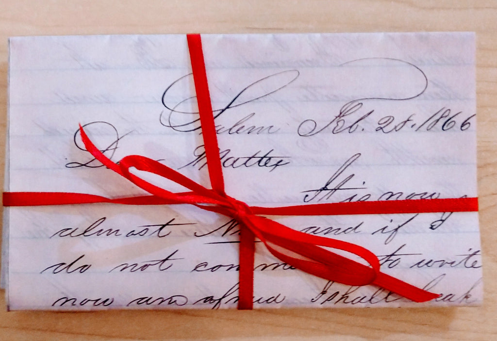 Dear Mattie...Salem Letters ~ Reproduction Set of 3 Letters