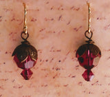 Victorian Crystal Blossom Drop Earrings
