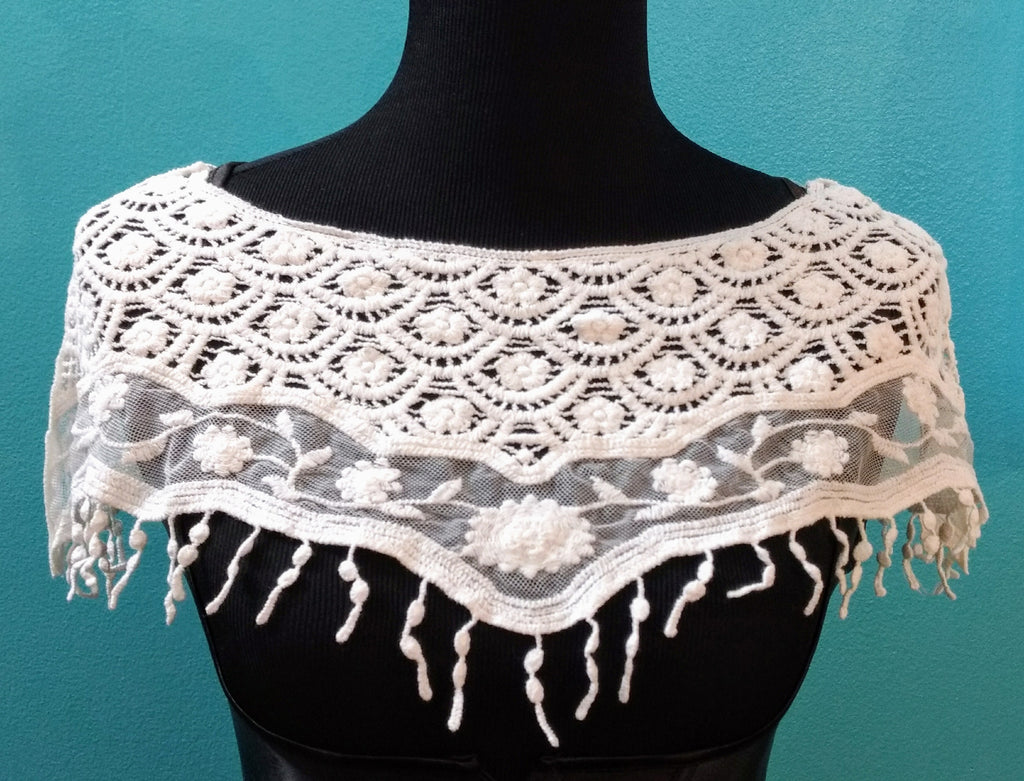 Victorian Lace & Crochet Shoulder Shrug